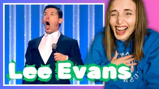 THIS MAN IS HILARIOUS  First Time Reacting to LEE EVANS [upl. by Llereg]