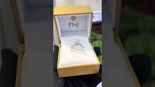 Nhẫn kim cương PNJ💎diamond pnj pnj504hungvuong jewelry wedding tiktok viralvideo video [upl. by Eeraj]