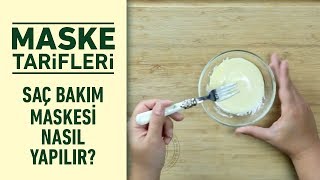 Kepek Önleyen Saç Bakım Maskesi Nasıl Yapılır [upl. by Adiana133]