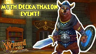 Wizard101 Myth Deckathalon ALL Stages amp FINAL BOSS [upl. by Dachia]