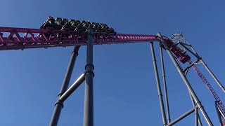 DC Rivals Hypercoaster at Movie World Gold Coast Australia [upl. by Lichter493]