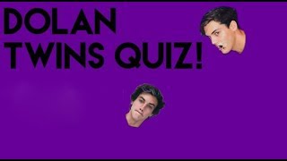 Dolan Twins Quiz 1 [upl. by Samp]