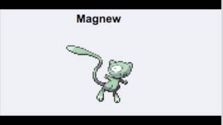 Pokemon Fusion Cries sound design Magnew Mew  Magneton [upl. by Rhea]