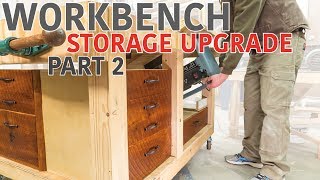 Double Flip Top Workbench  Storage Upgrade Part 2 of 2 [upl. by Idelson]