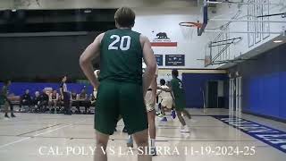 CAL POLY vs SIERRA Pt II 2024 25 [upl. by Ahseikram]