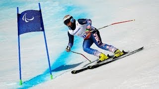 Staci Mannella 2nd run Womens giant slalom visually impaired  Alpine skiing  Sochi 2014 [upl. by Bernat22]