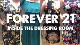 Inside the Dressing Room  Forever 21 Plus at the Mall of America  Rompers Jumpsuits and Dresses [upl. by Enner]