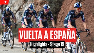 Vuelta a España 2024 Stage 19 Highlights [upl. by Ennahgem390]