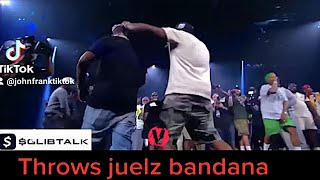 JADAKISS SLAMS JUELZ SANTANA BANDANA TO THE FLOOR DURING THE LOX VS DIPSET VERZUZ BATTLE [upl. by Ori]