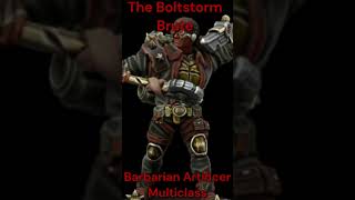 DnD build The Boltstorm Brute Barbarian and Artificer gaming dnd [upl. by Beuthel709]