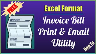 Excel invoice format billing  Best invoice software  Invoice Quotation printing amp email software [upl. by Alamat]