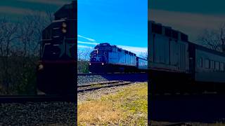 Amtrak 72 flies through Lexington With a Hornshow railfan railroad train amtrak shorts [upl. by Euqinu]