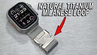 Titanium Milanese Loop Strap for Apple Watch Ultra 2 Apple Watch Series 10 Unboxing amp Review  ASMR [upl. by Knitter]