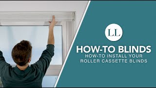 How to Install Your Manual amp Motorised Roller Cassette Blinds  HowTo Blinds [upl. by Erialb384]