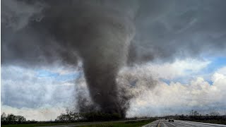 Strong Tornado tears through Lincoln Nebraska [upl. by Nilreb954]