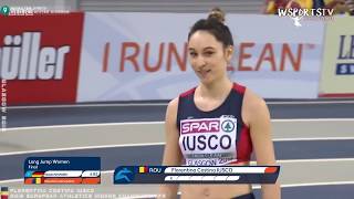 Florentina Iusco Long Jump 2020 European Indoor Championships [upl. by Akener]