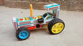 How To Make matchbox tractor at Home l matchbox tractor kaise banaen [upl. by Sorodoeht]