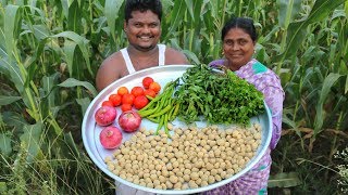 Meal Maker Soya Chunks Curry Village Style In Telugu  Country foods [upl. by Lativa32]