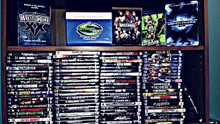 SUPER EPIC WWE DVDBLURAY HAUL 120 PICKUPS WWE COLLECTION UPDATE 11714 [upl. by Adiene262]