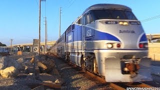 Amtrak amp Metrolink Trains in Laguna Niguel October 13th 2013 [upl. by Alywt]