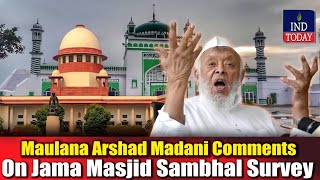 Maulana Arshad Madani Comments On Jama Masjid Sambhal Survey  IND Today [upl. by Rosalynd]