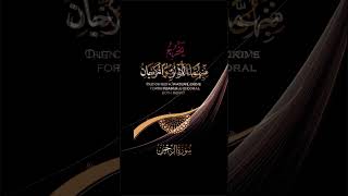 Surah ARREHMANBeautiful Quran Recitationquran versesMessageofislam20 [upl. by Audre]