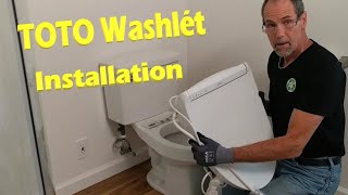 TOTO Washlét Bidet Toilet Seat Installation [upl. by Anoy526]