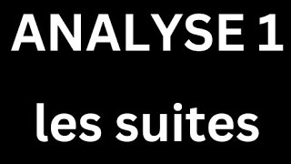 analyse 1 cours 7 suite récurrente  suite extraite [upl. by Muffin]