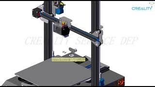 Service tutorial CR 10S Pro V2 replace X axis belt adjustment [upl. by Sirovat152]