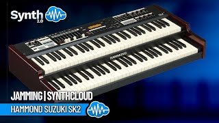 HAMMOND SUZUKI SK2  JAMMING  Synthcloud [upl. by Anilok]