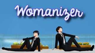 進撃の巨人【Womanizer Eren and Levi  Ereri】MMD [upl. by Ennaihs]