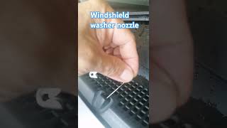 windshield washer nozzle adjustment [upl. by Aerdnua]