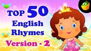 Top 50 Hit Songs Version 2 For Kids  Compilation of Best Children English Nursery Rhymes [upl. by Wardieu]