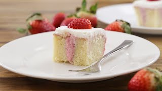 Strawberry Poke Cake [upl. by Enyallij]