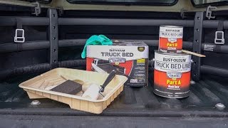 RustOleum Truck Bed Liner Kit on Truck Canopy [upl. by Micaela]