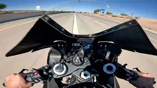 BMW S1000RR 160MPH LANE SPLITS GLOCK IN MY LAP [upl. by Nyloj]