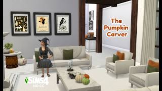 The Pumpkin Carvers Living Room 🎃 The Sims Speed Build Part 2 [upl. by Maise]