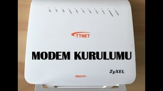 ZyXEL TTnet Modem Kurulumu [upl. by Jael]