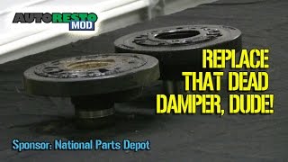 Harmonic damper balancer dampener diagnosis and replacement Episode 272 Autorestomod [upl. by Tnomed]