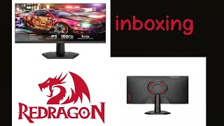 inboxing  redragon azur 238 165hz 1ms freesync  ips led [upl. by Airad]