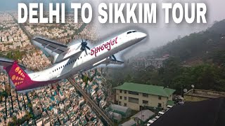 Delhi To Pakyong Sikkim Flight Full Tour  Pakyong Airport Landing  Delhi Airport Takeoff [upl. by Ahsinak]