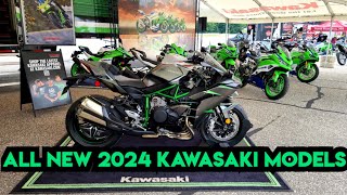 NEW 2024 Kawasaki Motorcycle Line up  Demo Tent at Laconia Bike Week [upl. by Archibaldo]