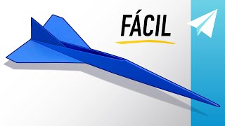 Cómo hacer un AVIÓN DE PAPEL JET FÁCIL que vuela REALMENTE RÁPIDO — Tutorial del Concorde [upl. by Nekial]