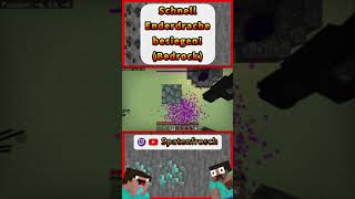 😄 Schnell Enderdrache besiegen  Minecraft Bedrock Edition Shorts [upl. by Itsirc]