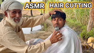 ASMR Fast Hair Cutting With old Barber Part 1✂️ [upl. by Anawek]