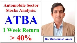 Automobile Sector Stocks Analysis ATBA  Atlas Battery Limited  ATBA Stock Price ATBA Share Price [upl. by Budding]