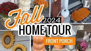 Fall Home Tour 2024  Front Porch Decorating Ideas [upl. by Ailati]