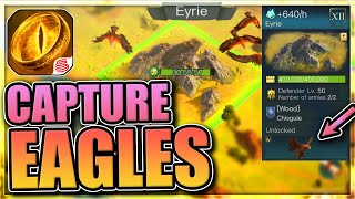 How to get Eagles in Lord of the Rings War Eyrie Capture 640 Ring Power [upl. by Nal531]