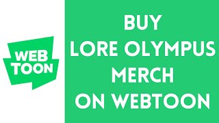 How to Buy Lore Olympus Merch on Webtoon  Get Official Lore Olympus Gear 2024 [upl. by Winnie]