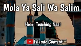 Mola Ya Sali Wa Salim ♥  Heart Touching Naat  Islamic Content [upl. by Earle]